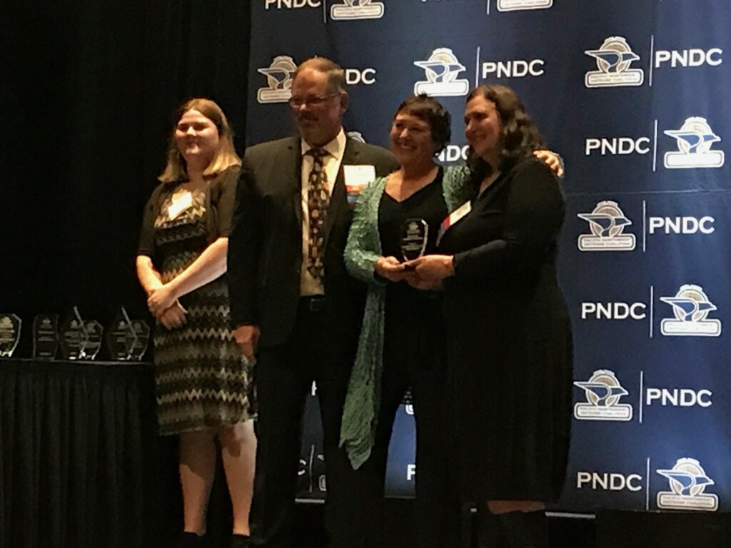 4 people at PNDC award